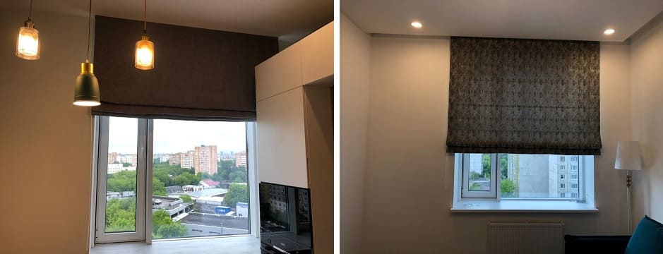 Римские шторы - свежий взгляд на предмет Античности вид в интерьере