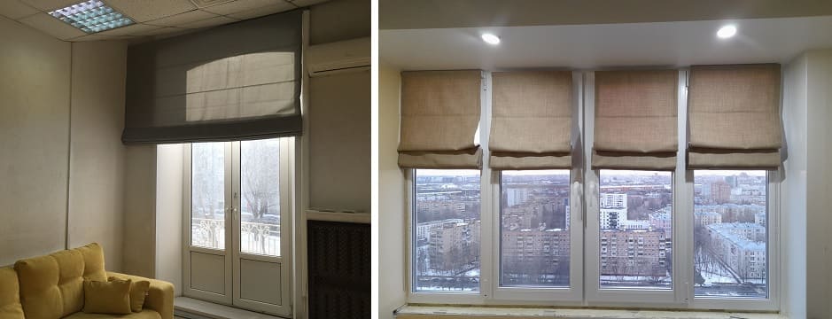 Римские шторы - свежий взгляд на предмет Античности вид в интерьере
